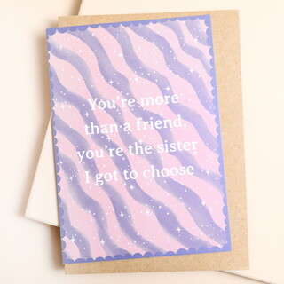 'You're More Than a Friend' Greetings Card