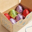 Interior of the The Chocolate Gift Company Half Dozen Chocolate Eggs