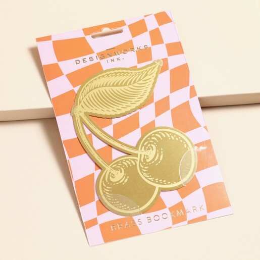 Packaging for the Designworks Cherry Brass Bookmark