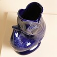 Above View of 1.4L Large Cobalt Blue Ceramic Gurgle Jug