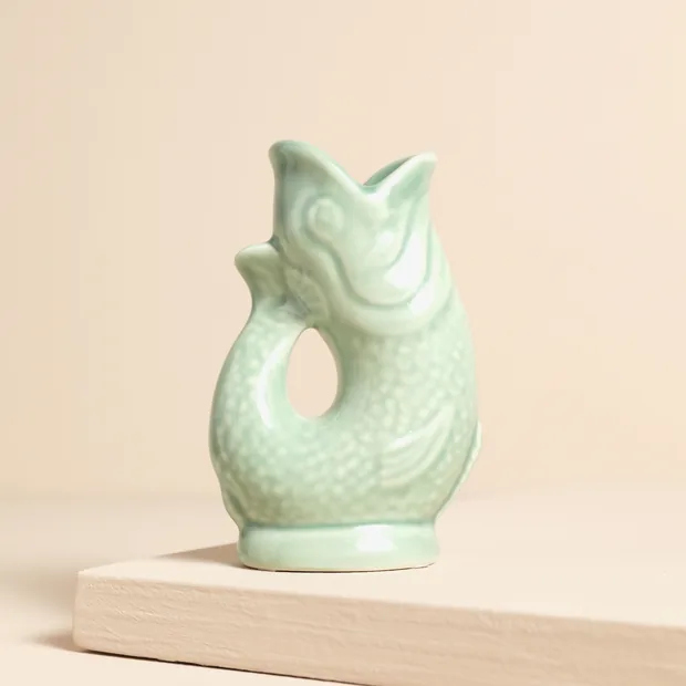 Gurgly 10cm Mini Sage Green Glug Jug Gurgly 10cm Mini Sage Green Glug Jug