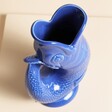 Above View of 750ml Medium Azure Blue Ceramic Gurgle Jug