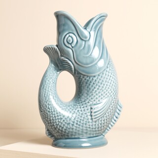 Gurgly Small 23cm Blue Grey Glug Jug
