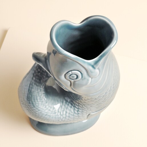 Gurgly 28cm Large Blue Grey Glug Jug