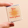 Close up of Tiny Matchbox Ceramic Sunshine Token box