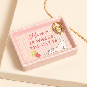 Home Is Where The Cat Is Trinket Dish