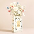 Personalised Ceramic Little Book of Flowers Vase with Flowers