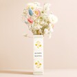 Personalised Ceramic Little Book of Flowers Vase with Flowers