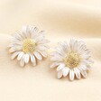 Mixed Metal Large Sunflower Stud Earrings 