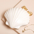 top lid of White Shell 'Sea la Vie' Lidded Trinket Dish