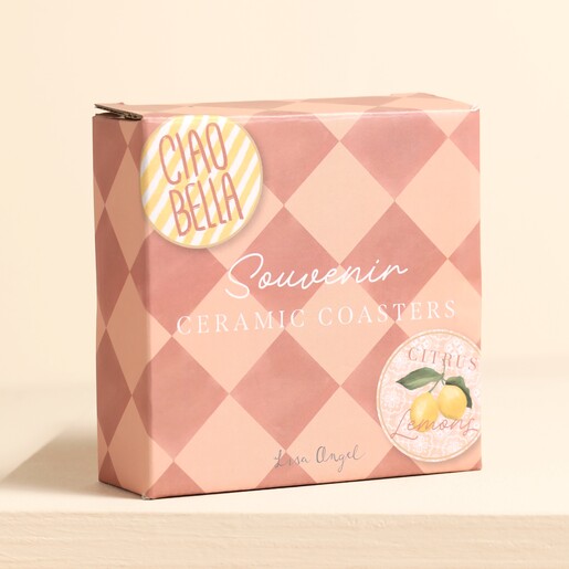 Packaging for Set of 4 Hotel Angel Coasters