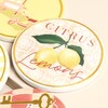 Close Up of Set of 4 Hotel Angel Coasters
