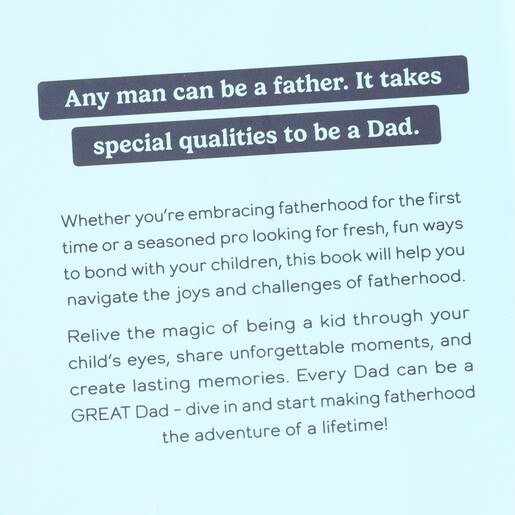 Back Page of Things to Do Now That You're A Dad Book