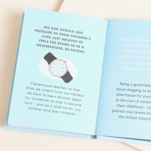 Opened Page of Things to Do Now That You're A Dad Book