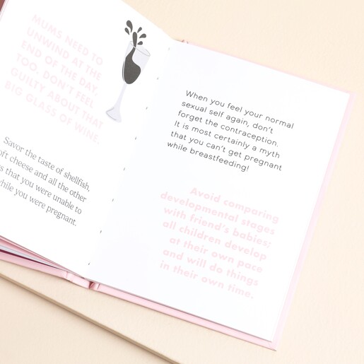 Opened Page of Things to Do Now That You're A Mum Book