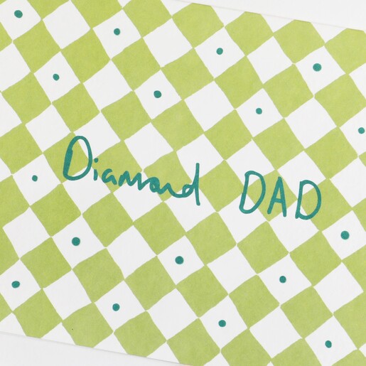 Close Up of Heather Evelyn Diamond Dad Father's Day Card  