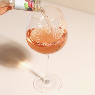 Bridesmaid Wedding Gin Glass