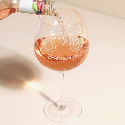 Bridesmaid Wedding Gin Glass