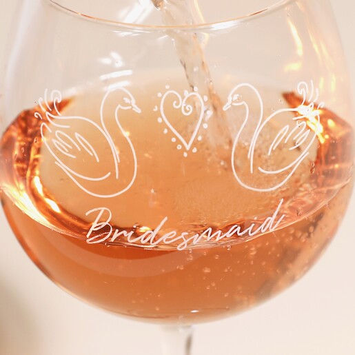 Bridesmaid Wedding Gin Glass