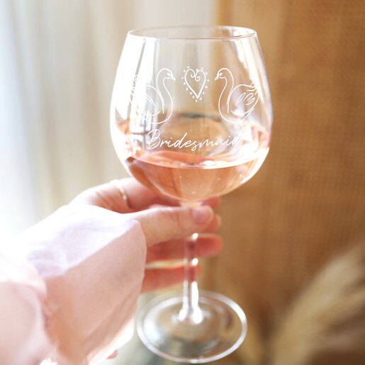 Bridesmaid Wedding Gin Glass