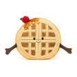 A fun and delightful waffle-shaped soft toy