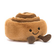 A cuddly cinnamon bun-shaped plush toy