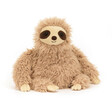 A quirky and large sloth-shaped plushie