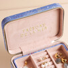 Close Up of Shells 'Trésors de la Mer' Rectangular Travel Jewellery Case in Blue