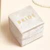 'Bride' Natural Velvet Necklace Box