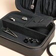 Men's Travel Accessory Case in Black