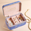 Open Shells 'Trésors de la Mer' Rectangular Travel Jewellery Case in Blue