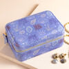 Shells 'Trésors de la Mer' Rectangular Travel Jewellery Case in Blue