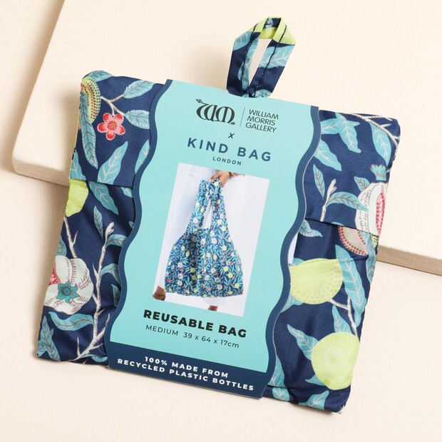 Kind Bag William Morris Fruit Reusable Shopping Bag Kind Bag William Morris Fruit Reusable Shopping Bag