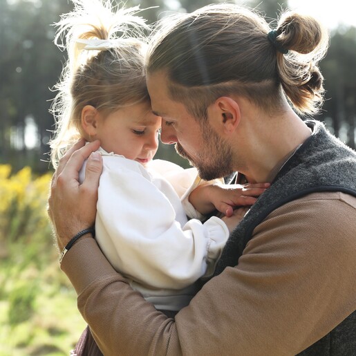 Men's Polished Leather Bracelet in Black