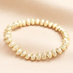Shell Beaded Bracelet in Gold
