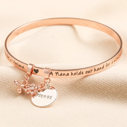 Personalised 'Nana' Meaningful Word Bangle