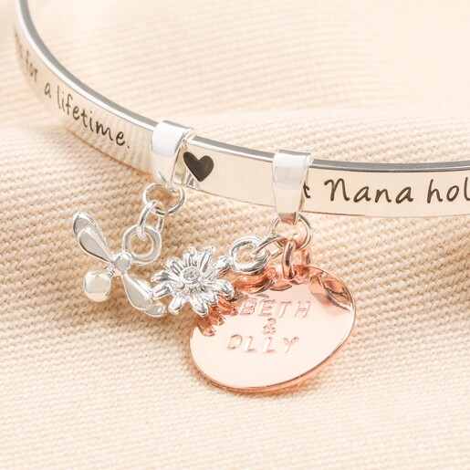 Personalised 'Nana' Meaningful Word Bangle
