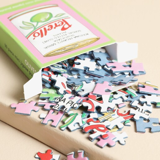Puzzle Pieces for the Perello Olive 99 Piece Mini Jigsaw Puzzle