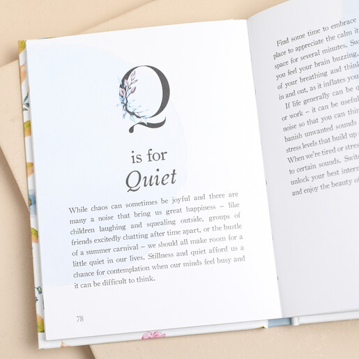 Opened Page of The A-Z of Positivity Book