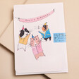 Laura Skilbeck Guinea Pig Party Birthday Card on neutral background