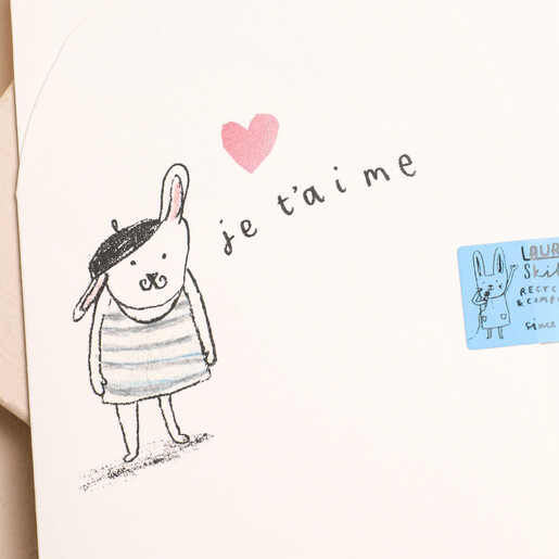 Laura Skilbeck Je T'Aime Bunny Card