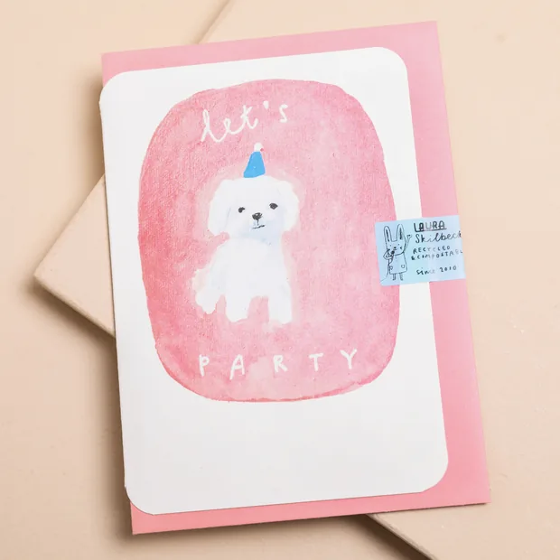 Laura Skilbeck Let's Party Dog Birthday Card Laura Skilbeck Let's Party Dog Birthday Card