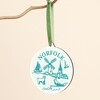 Norfolk Wooden Hanging Sketch Decoration