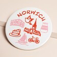 Norwich Sketch Round Coaster