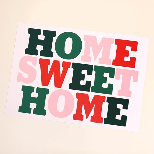 Lune Club Home Sweet Home A3 Print