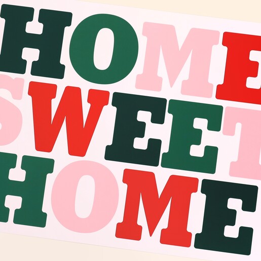 Lune Club Home Sweet Home A3 Print