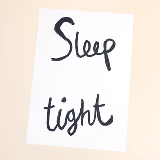Lune Club Sleep Tight Handwritten A3 Print