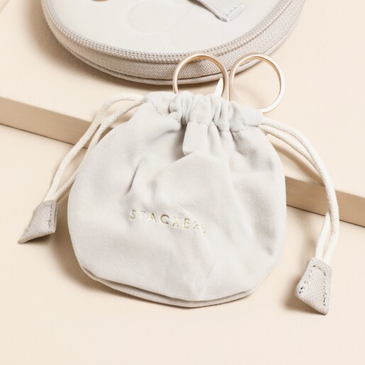 Stackers Manicure Set in Taupe pouch