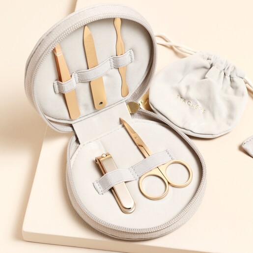 Stackers Manicure Set in Taupe open