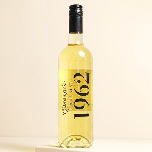 750ml Personalised Name and Year Wine A 750ml 37.5% ABV bottle of wine